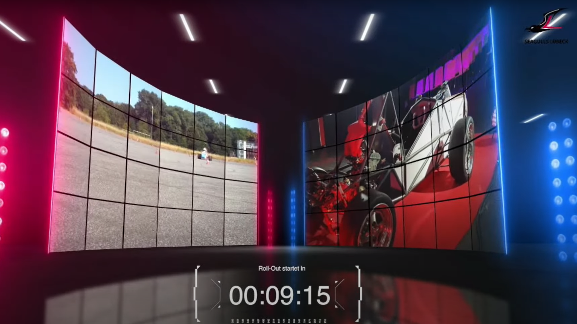 Ein Beispielbild aus dem Livstream, das zwei Hologramme von Teamevents zeigt